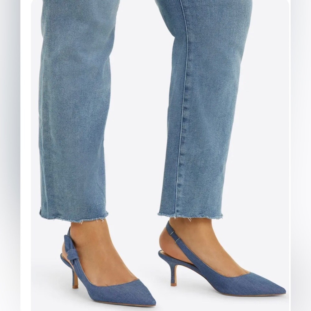Draper James Classic Blue Slingback Heels